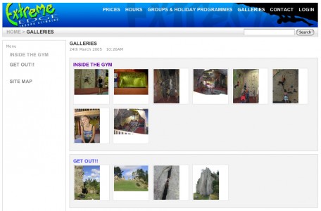 Feature items have been used here to feature 2 image galleries on a single page.